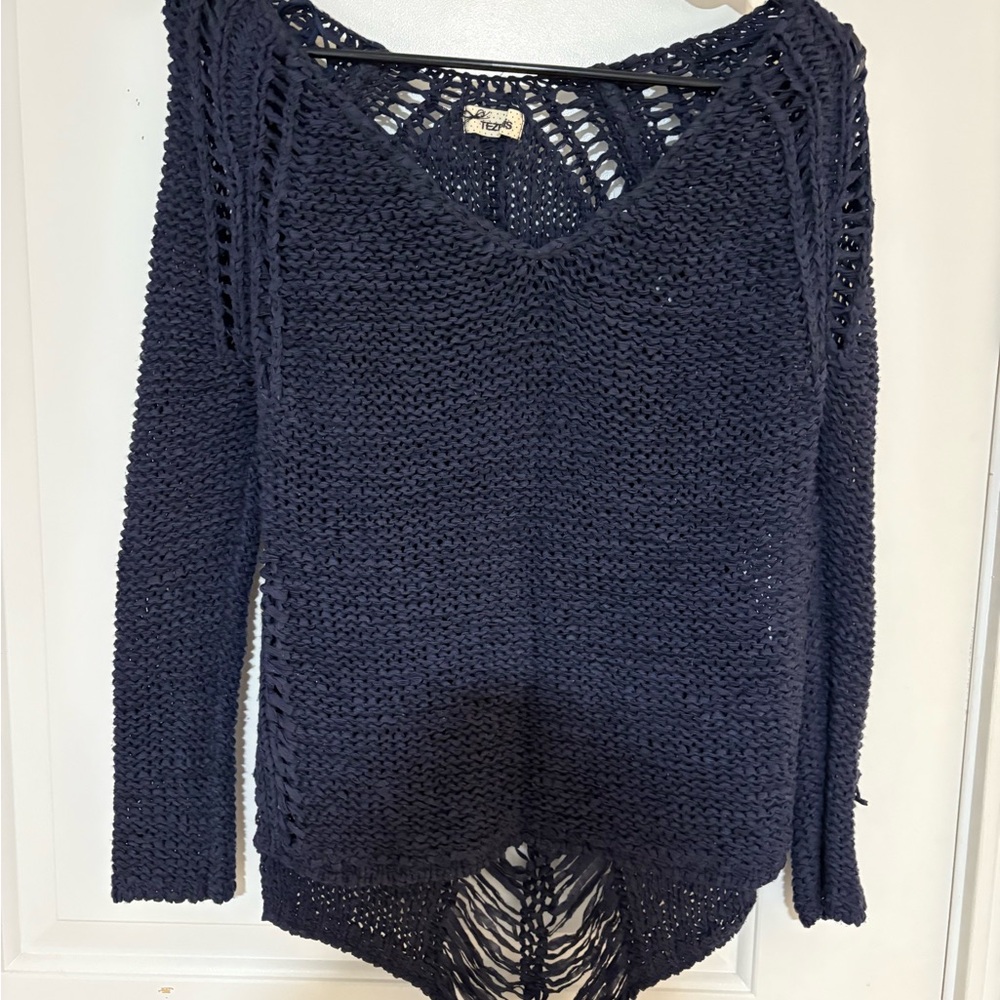 Tezinis Deep Blue V-Neck Sweater